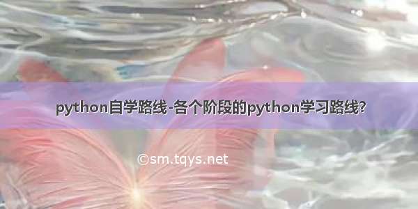 python自学路线-各个阶段的python学习路线？