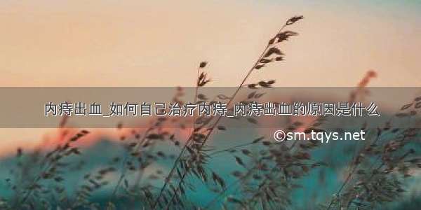 内痔出血_如何自己治疗内痔_内痔出血的原因是什么