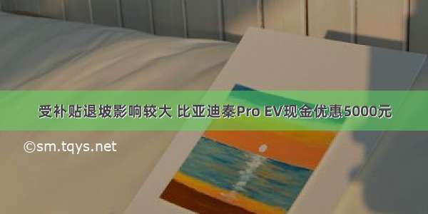 受补贴退坡影响较大 比亚迪秦Pro EV现金优惠5000元