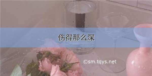 伤得那么深