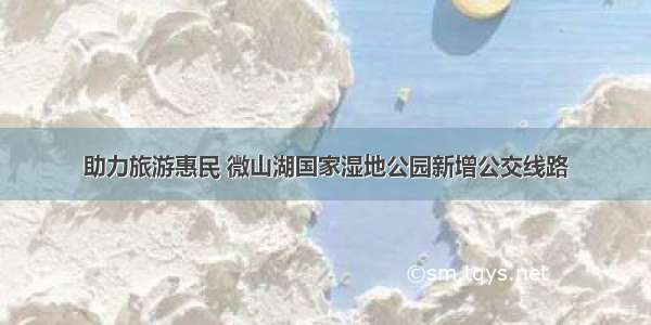 助力旅游惠民 微山湖国家湿地公园新增公交线路