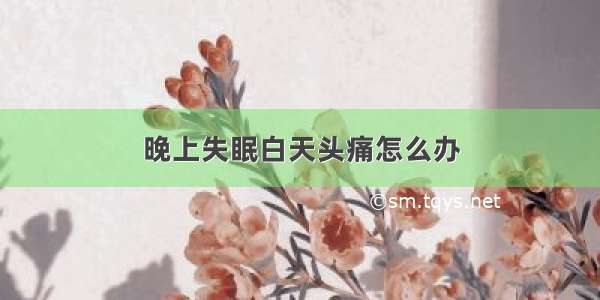 晚上失眠白天头痛怎么办