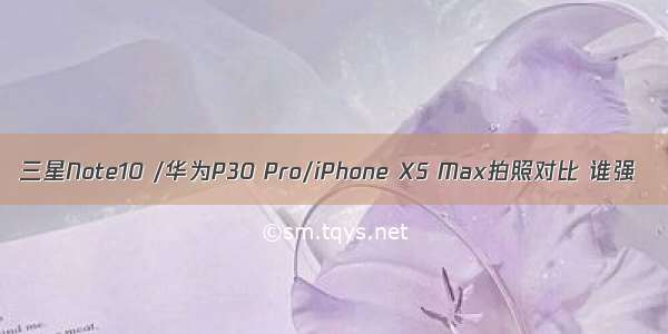 三星Note10 /华为P30 Pro/iPhone XS Max拍照对比 谁强