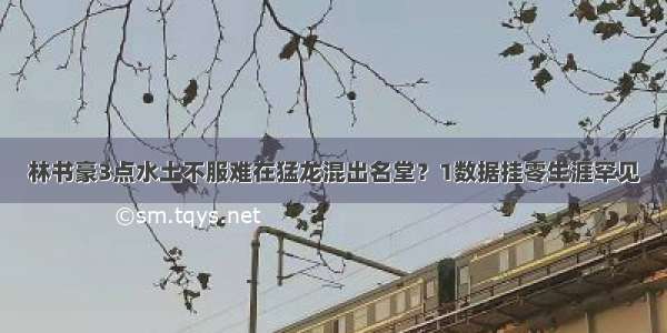 林书豪3点水土不服难在猛龙混出名堂？1数据挂零生涯罕见