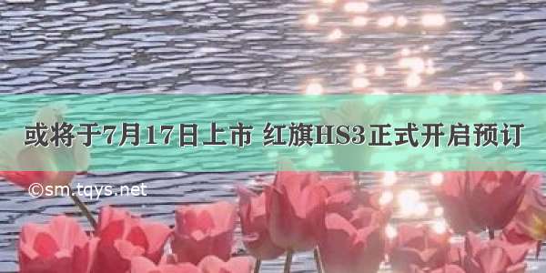 或将于7月17日上市 红旗HS3正式开启预订