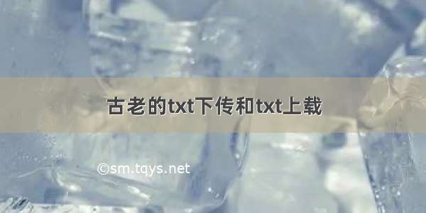 古老的txt下传和txt上载