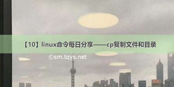 【10】linux命令每日分享——cp复制文件和目录