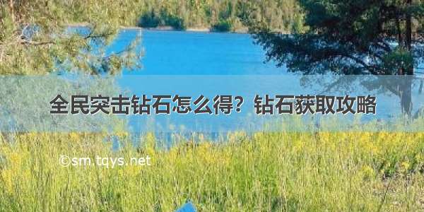 全民突击钻石怎么得？钻石获取攻略