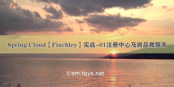 Spring Cloud【Finchley】实战-01注册中心及商品微服务