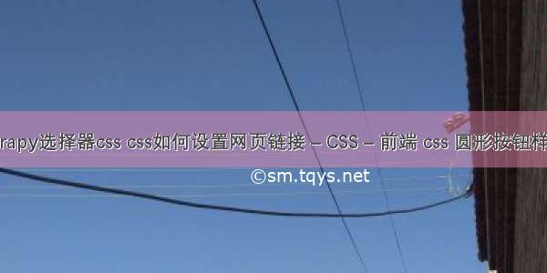 scrapy选择器css css如何设置网页链接 – CSS – 前端 css 圆形按钮样式