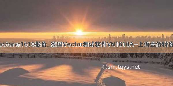 vectorvn1610报价_德国Vector测试软件VN1610A-上海壹侨特价
