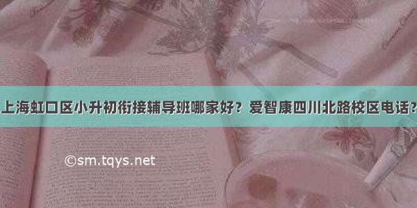 上海虹口区小升初衔接辅导班哪家好？爱智康四川北路校区电话？