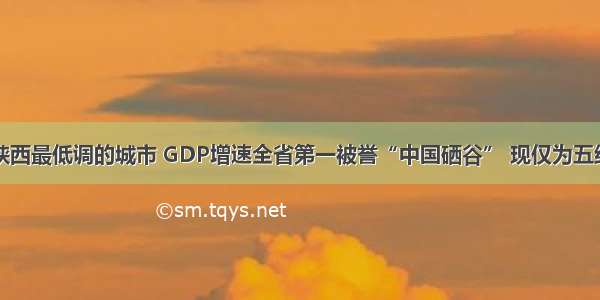 陕西最低调的城市 GDP增速全省第一被誉“中国硒谷” 现仅为五线