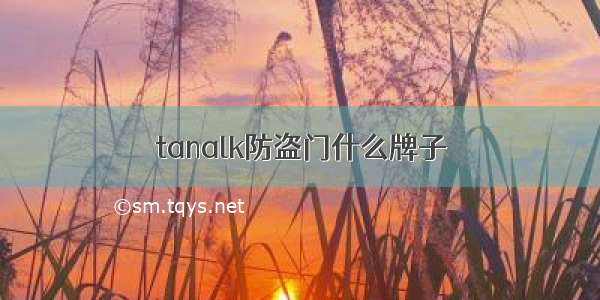 tanalk防盗门什么牌子