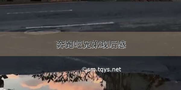 奔跑吧兄弟观后感