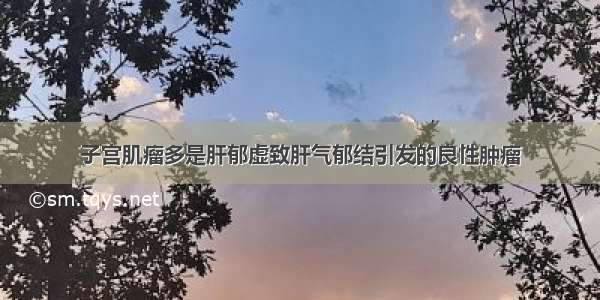 子宫肌瘤多是肝郁虚致肝气郁结引发的良性肿瘤